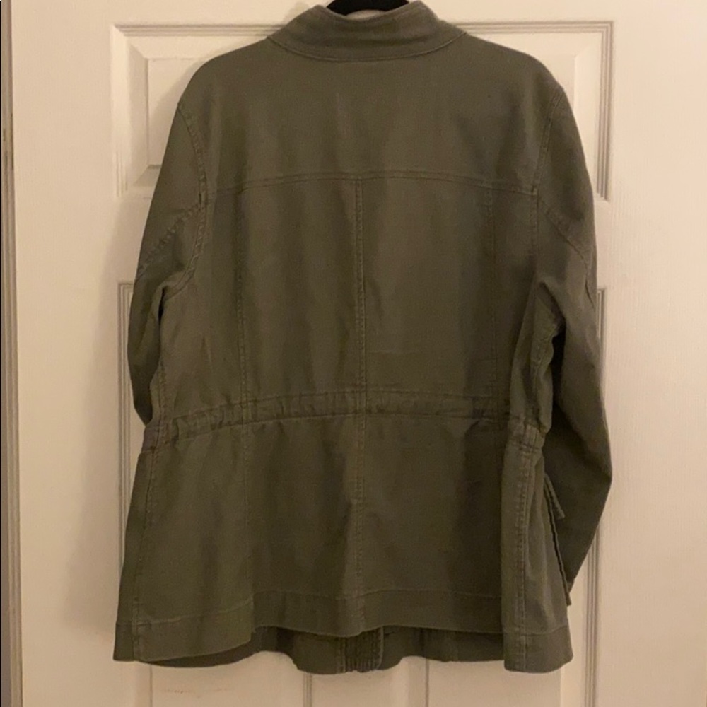 Lane Bryant Cargo Jacket With Drawstring Waist - image 2